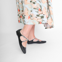 Vandam Black Women's Shoes Flats Intentionally Blank