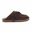 Fallon Fringe Mule Chocolate Suede Women's Shoes Free People