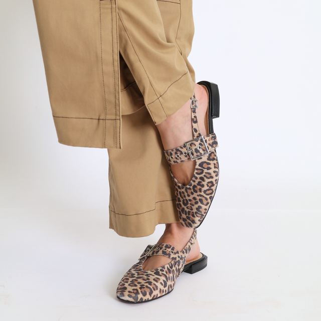 Pearl Leopard Women's Shoes Flats Intentionally Blank