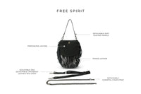 Free Spirit Fringe Saddle Bag Terracotta Gifts + Accessories Bags Think Royln