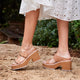 Iggy Taupe Women's Sandals Heels Antelope    