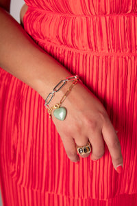 Audrey Heart Bracelet Jade