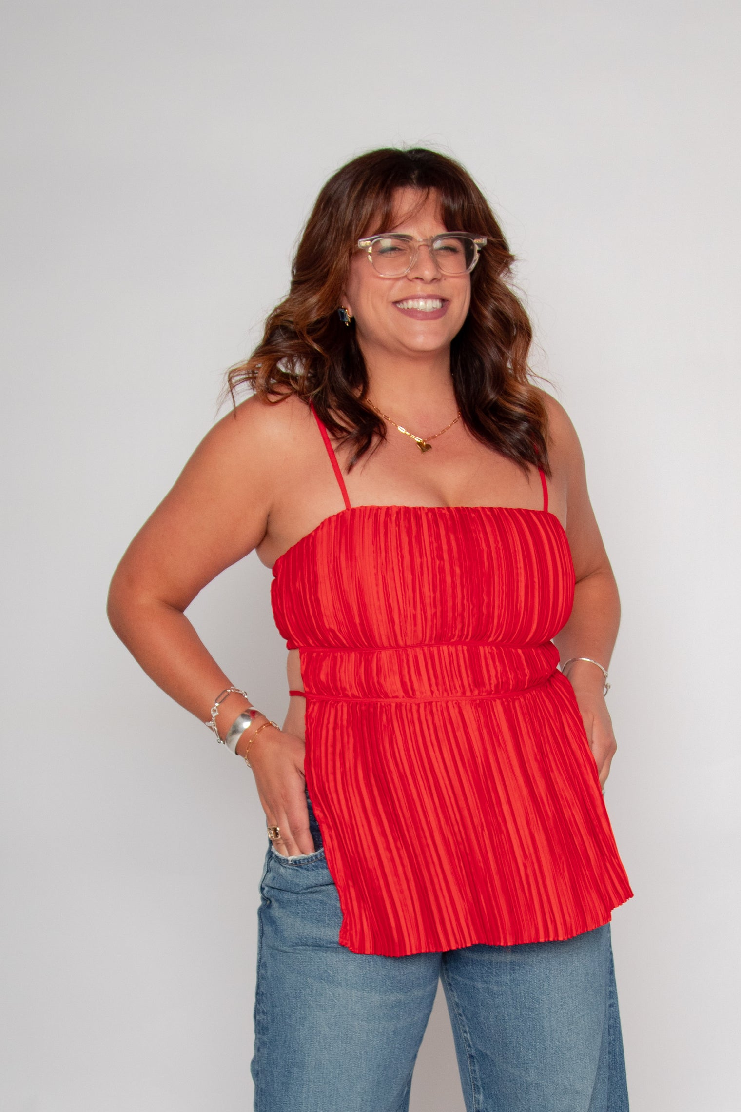 Simona Top Red