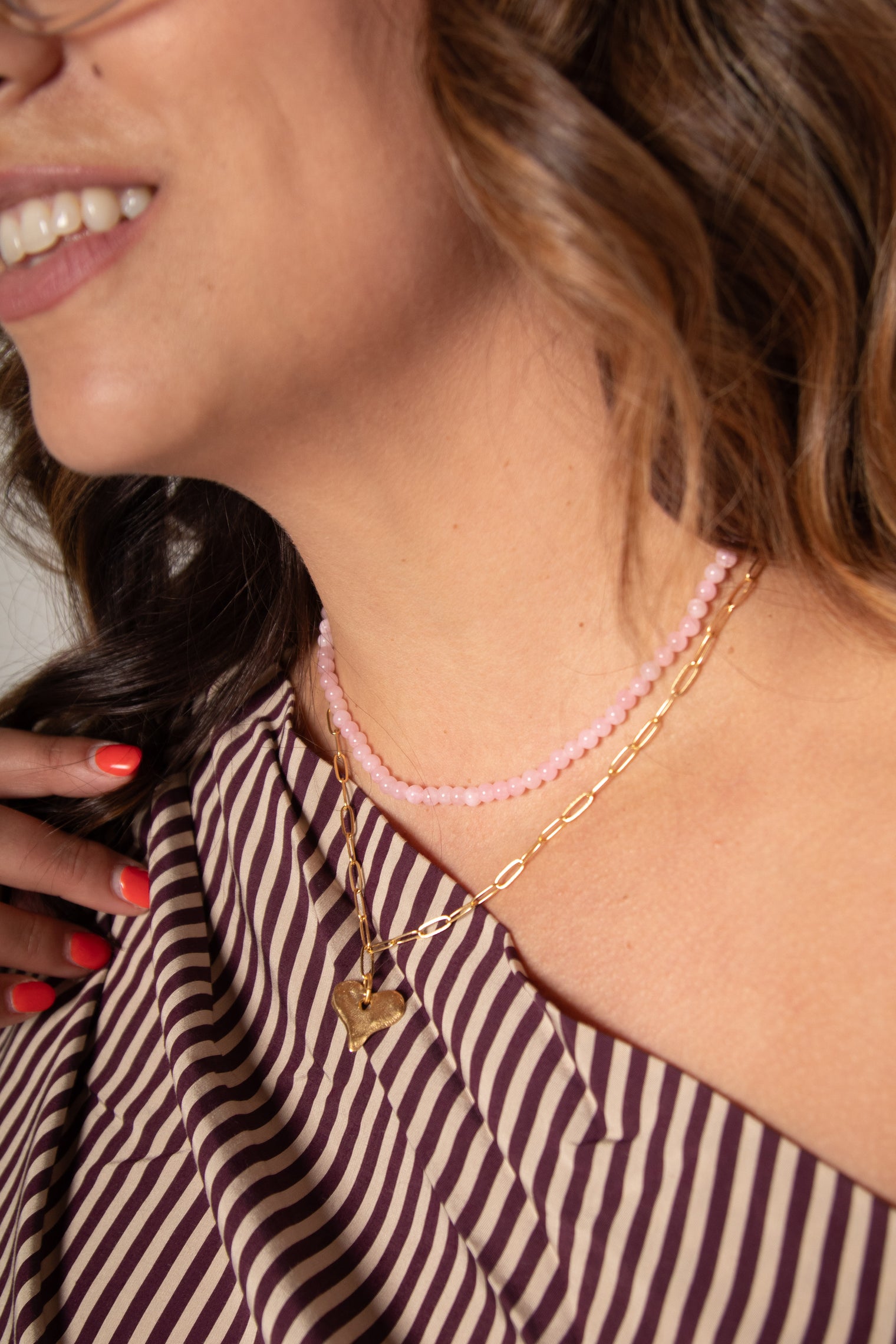 Alys Necklace Light Pink