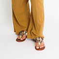 Sadie Fringe Gold Metallic Women's Sandals Free People