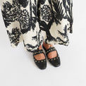 Camille Mystic Black Leather Women's Shoes Flats Free People