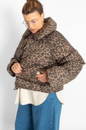 Animal Print Short Jacket Women's Outerwear The Tiny Big Sister