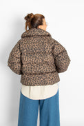 Animal Print Short Jacket Women's Outerwear The Tiny Big Sister