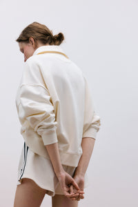 TNS Logo Woman Short Ecru Women's Bottoms The New Society