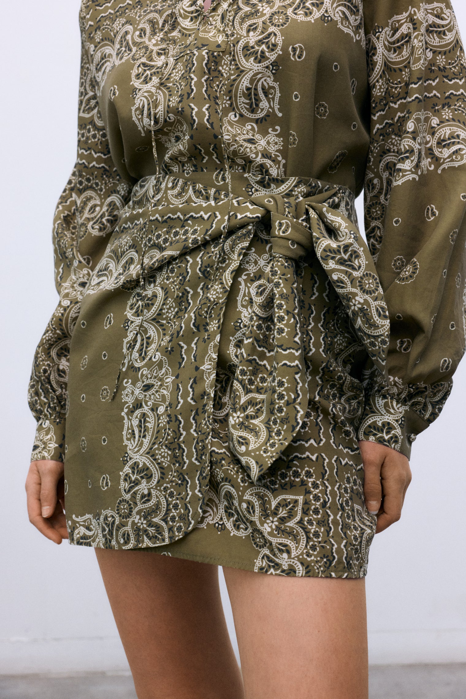 Waterlily Woman Skirt Bandana Print Women's Bottoms Skirt The New Society