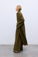 Melissa Woman Trench Earthy Olive Women's Tops Outerwear The New Society