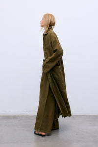 Melissa Woman Trench Earthy Olive Women's Tops Outerwear The New Society