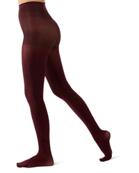 Perfectly Opaque Control Top Tights Wine Gifts + Accessories Socks Me Moí