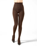 Textured Cable Sweater Tights Brown Heather Gifts + Accessories Socks Me Moí