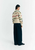 Multicolor Macrame Candela Knitted Sweater Women's Tops Thinking Mu