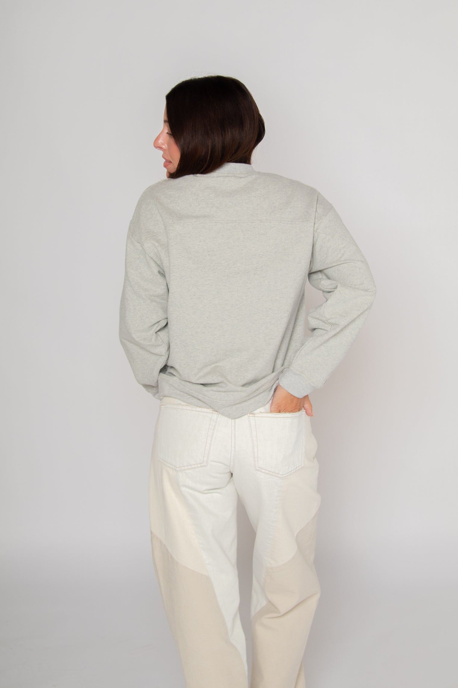 Hattie Grey Marl Women's Tops Beaumont Organic