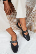 Pearl Black Women's Shoes Flats Intentionally Blank