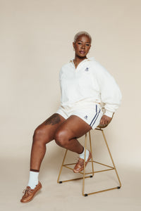 TNS Logo Woman Short Ecru Women's Bottoms The New Society