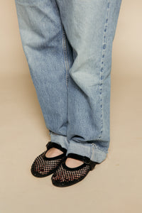 Extra Amazing MJ Black Women's Shoes Flats All Black