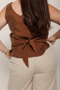 Brown Solea Top Brown Women's Tops Thinking Mu