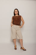 Brown Solea Top Brown Women's Tops Thinking Mu