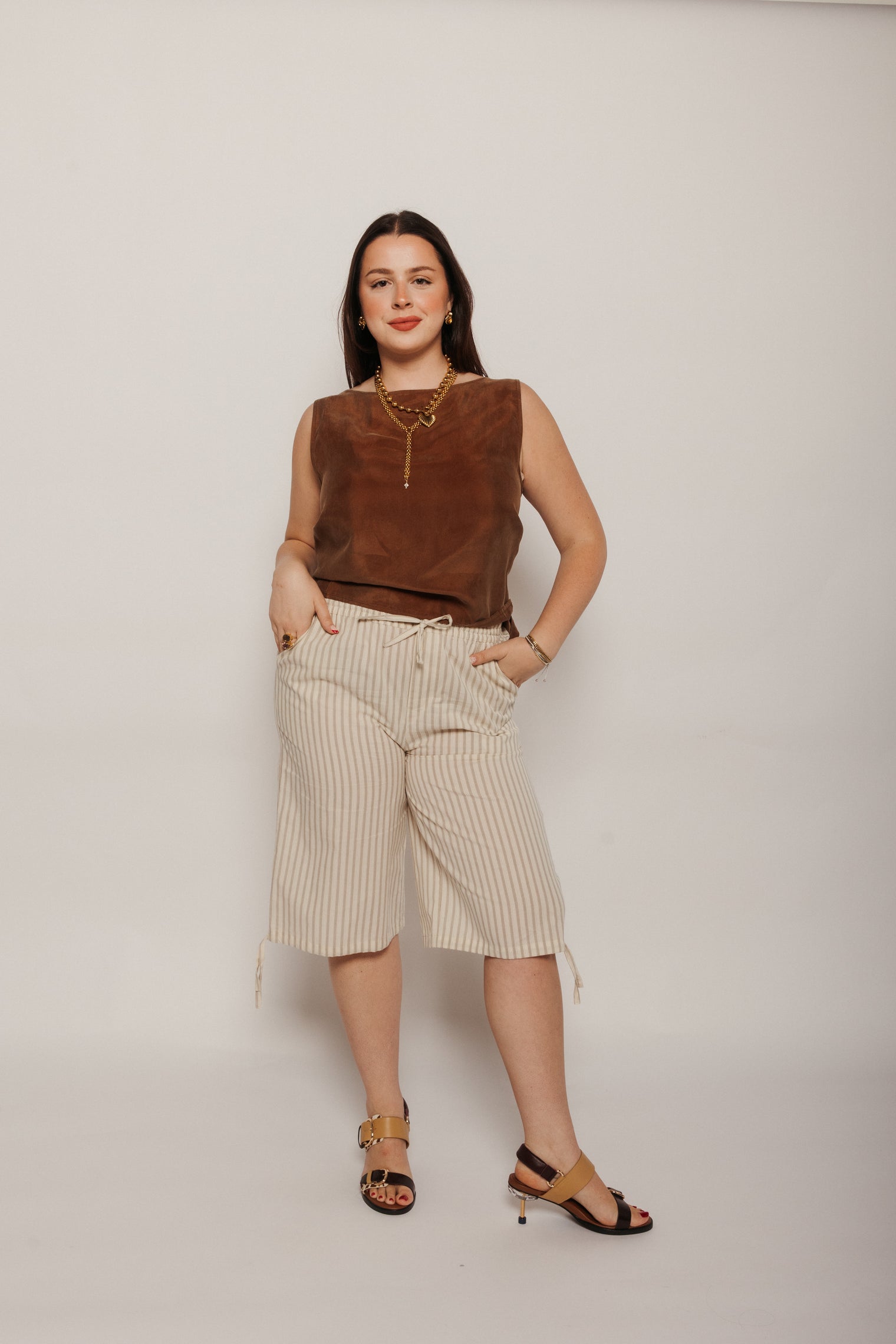 Brown Solea Top Brown Women's Tops Thinking Mu