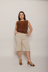Brown Solea Top Brown Women's Tops Thinking Mu