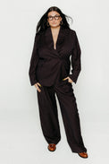 Kandria Pant Brown Pinstripe Women's Bottoms Norr