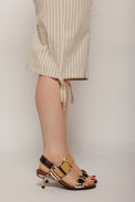 Osha Line Mid Zebra Mix Women's Sandals Dress 4CCCCEES