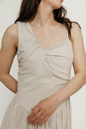 Chenoa Linen Beige Women's Dresses Tach Clothing