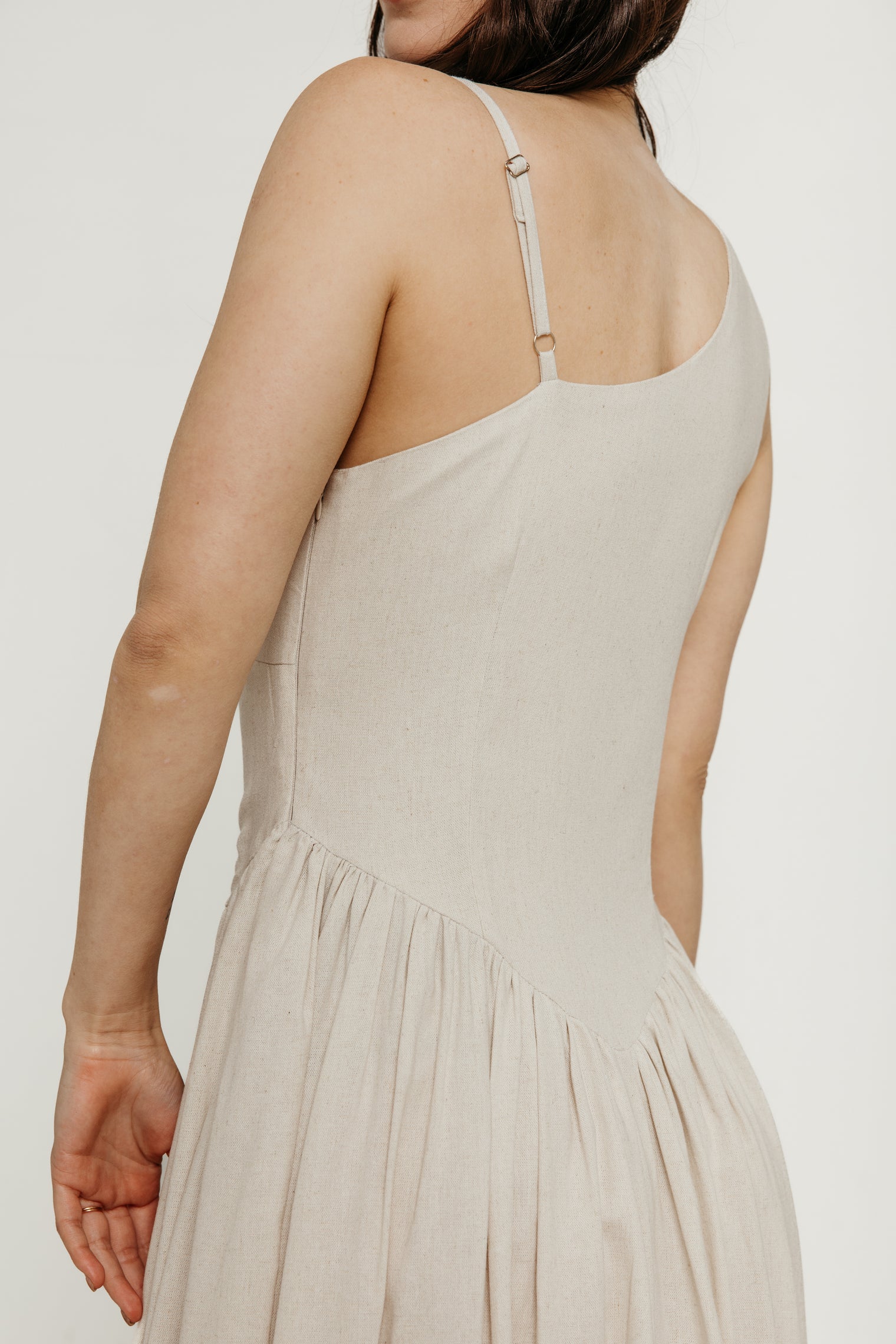 Chenoa Linen Beige Women's Dresses Tach Clothing