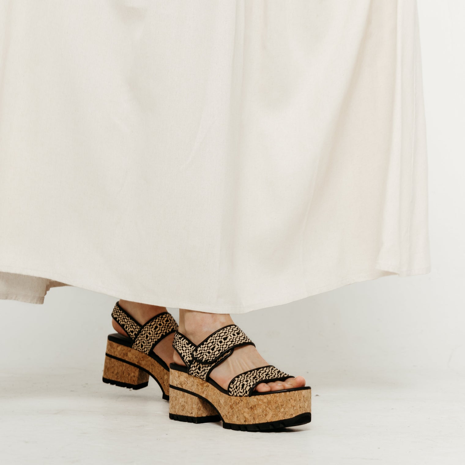 Venice Ibiza Black Women's Sandals Platforms Homers