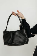 Savannah Black Braided Luxe Gifts + Accessories Bags Think Royln
