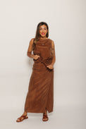 Brown Solea Top Brown Women's Tops Thinking Mu