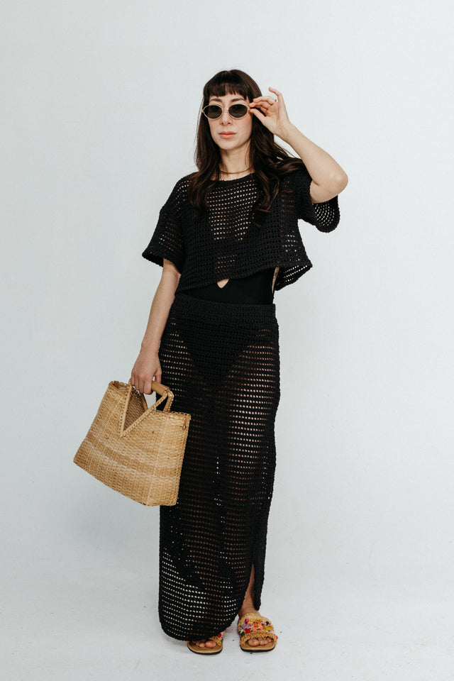 Sprout Skirt Black Women's Bottoms Skirt Rita Row