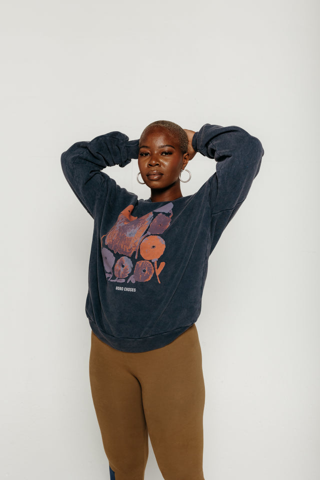 Dahlia Relaxed Navy Blue Women's Tops Bobo Choses