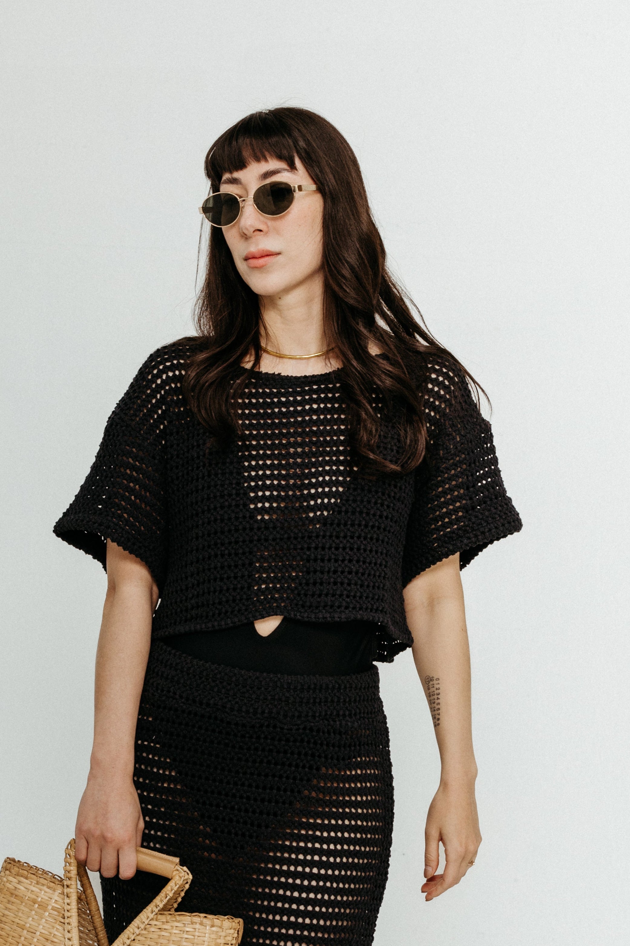 RITA ROW ② 2180－TO Knit bustier レディース ブラック FREE Rita Row Leaf Top - Black | Garmentory