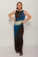 Glass Pleated Dora Top Multi Women's Tops Thinking Mu