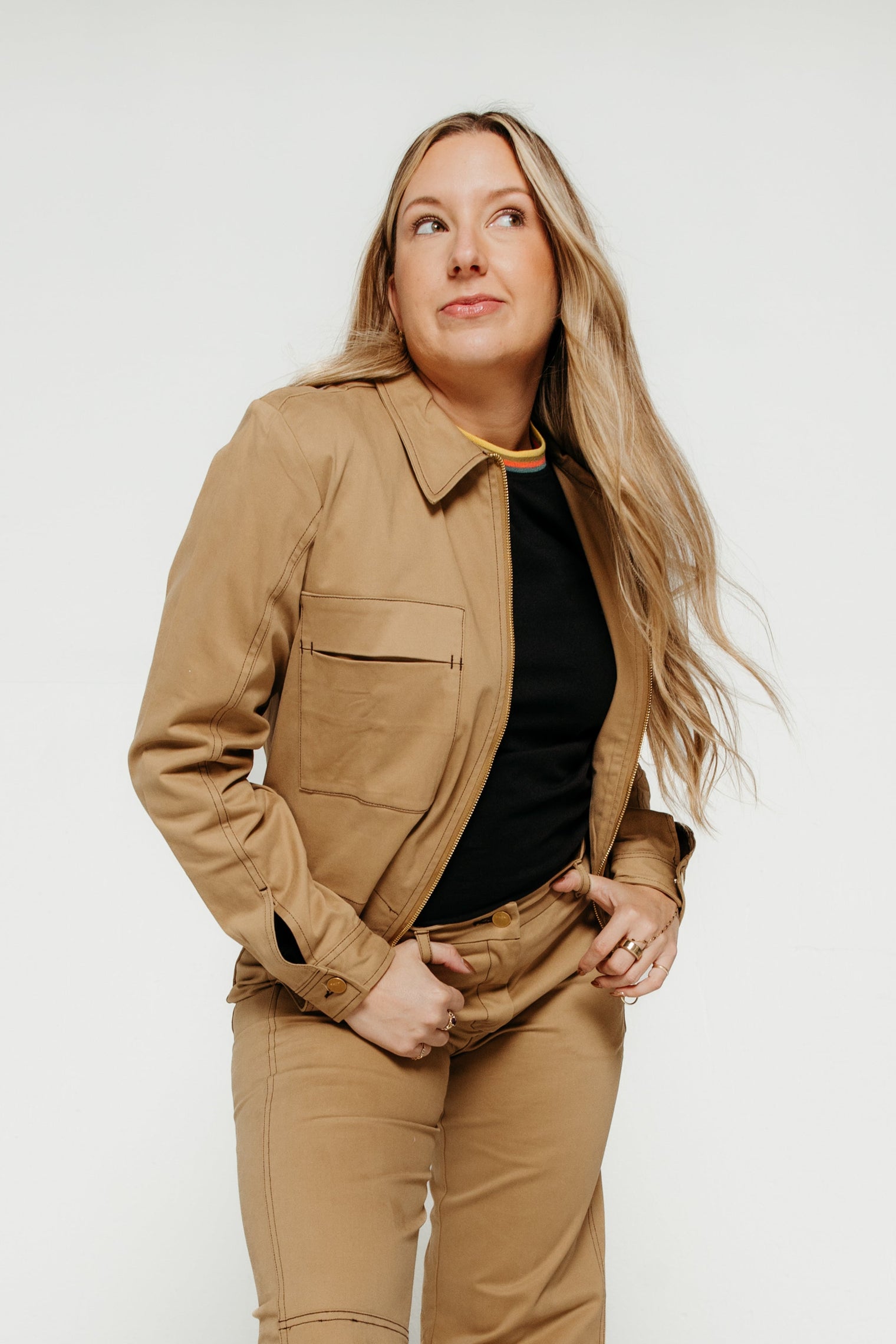 Hize Jacket Cinnamon Women's Tops SKFK