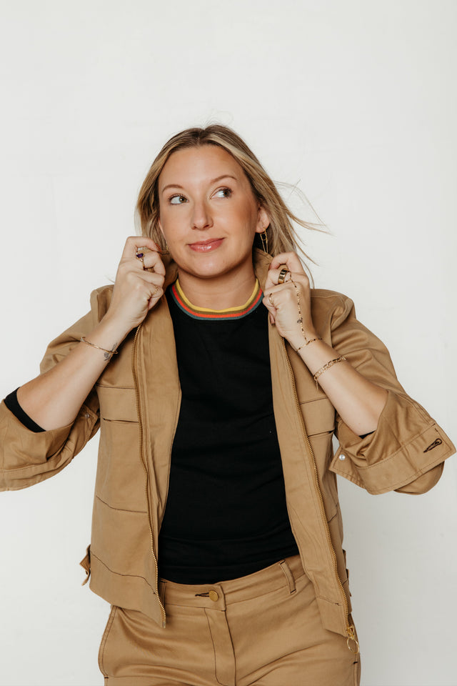 Hize Jacket Cinnamon Women's Tops SKFK