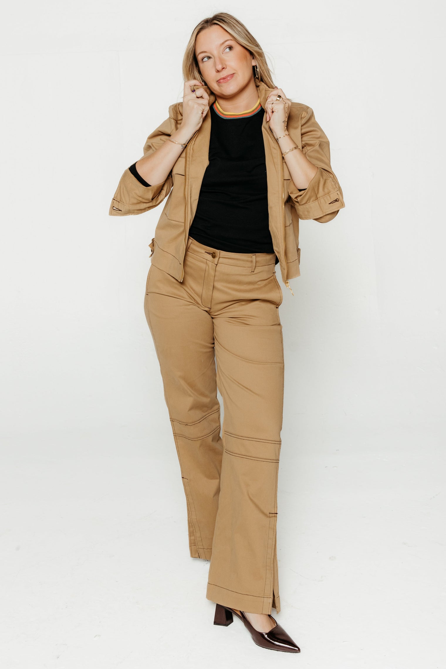 Iraeta Pants Cinnamon Women's Bottoms SKFK