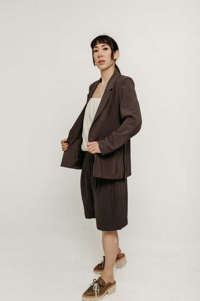 Mati Jacket Dark Khaki Women's Tops SKFK