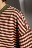 Guru Sweatshirt Dusty Pink Stripe Women's Tops Boom Shankar