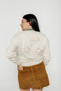 Bird Jodie Sweatshirt White Women's Tops Thinking Mu
