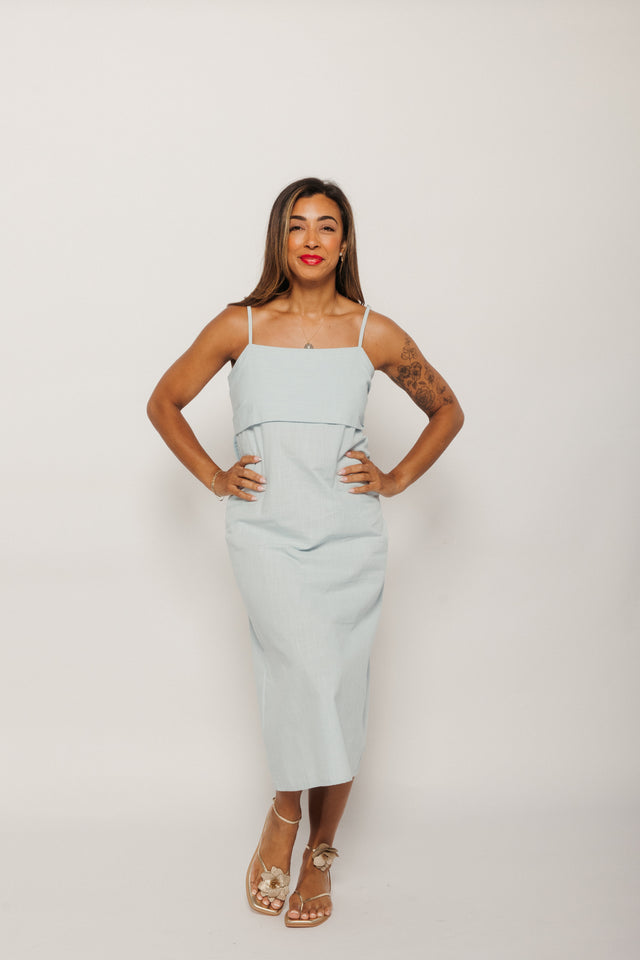 Sun Dress Pale Blue Women's Dresses Cossac