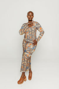 Forest House Bodycon Dress Women's Dresses Bobo Choses