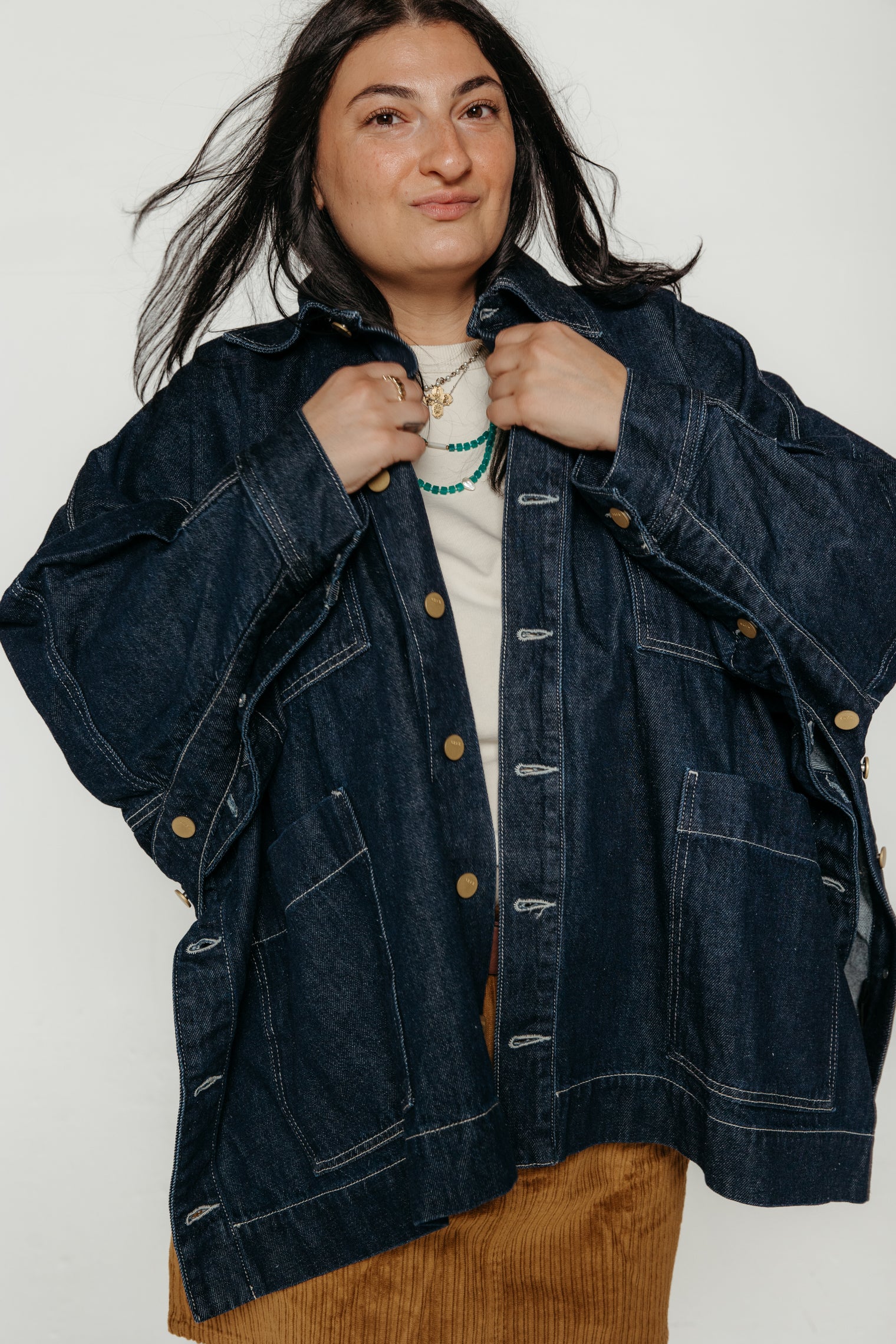 Kira Jacket Deep Denim Women's Tops SKFK