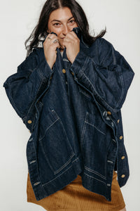 Kira Jacket Deep Denim Women's Tops SKFK