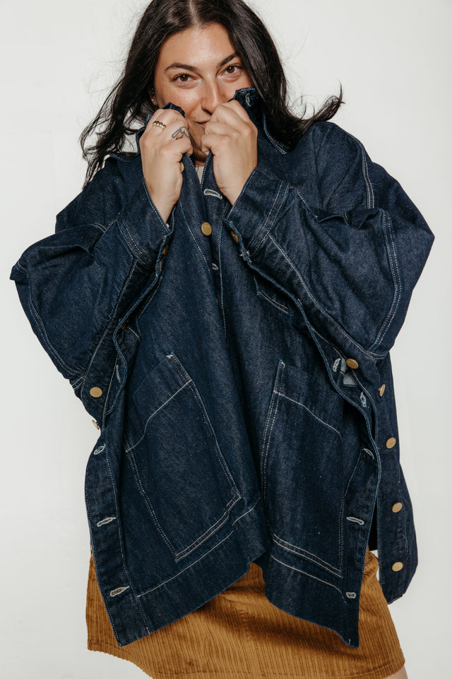 Kira Jacket Deep Denim Women's Tops SKFK