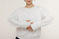 White Sweatshirt Women's Tops MILA